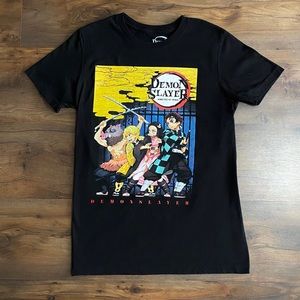 Demon Slayer Black Graphic Tee Size S